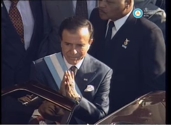 [Segunda asunción presidencial de Carlos Menem] (incompleto)