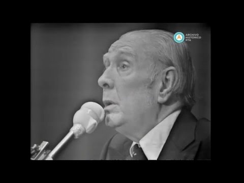 [Jorge Luis Borges en la conferencia sobre la ceguera]