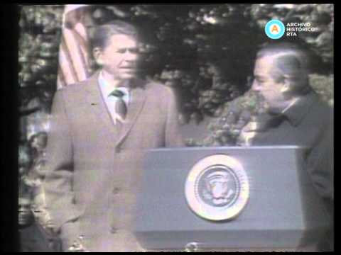 Informe especial sobre la visita del presidente Alfonsín a los Estados Unidos