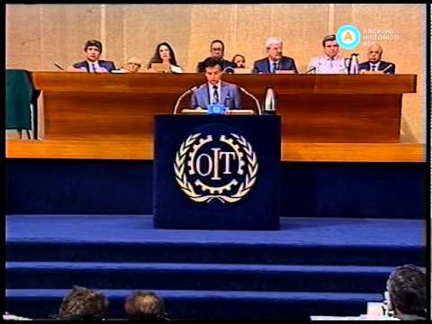 Menem en Ginebra: discurso ante la OIT, 1993