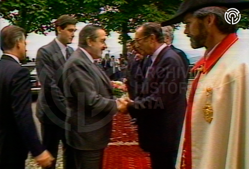 [Visita del presidente Raúl Alfonsín a Suiza]